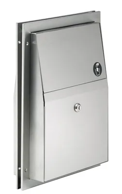 Bradley 4721-150000 Partition Mounted Dual Use Sanitary Napkin Disposal
