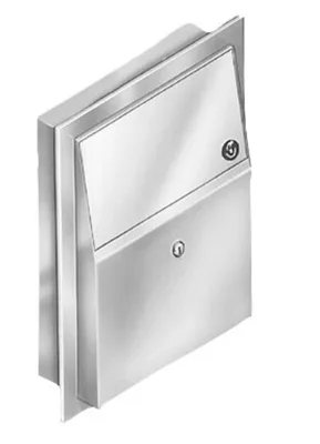 Bradley 4722-101500 Semi-Recessed Sanitary Napkin Disposal