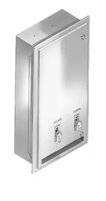 Bradley 401-400000 Napkin/Tampon Vendor (Free Operation)