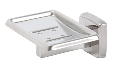 Bradley 9015-000000 Bright Polish Soap Dish w/ Drain Holes