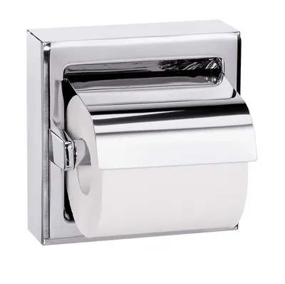 Bradley 5106-000000 Single Roll Toilet Paper Dispenser With Hood