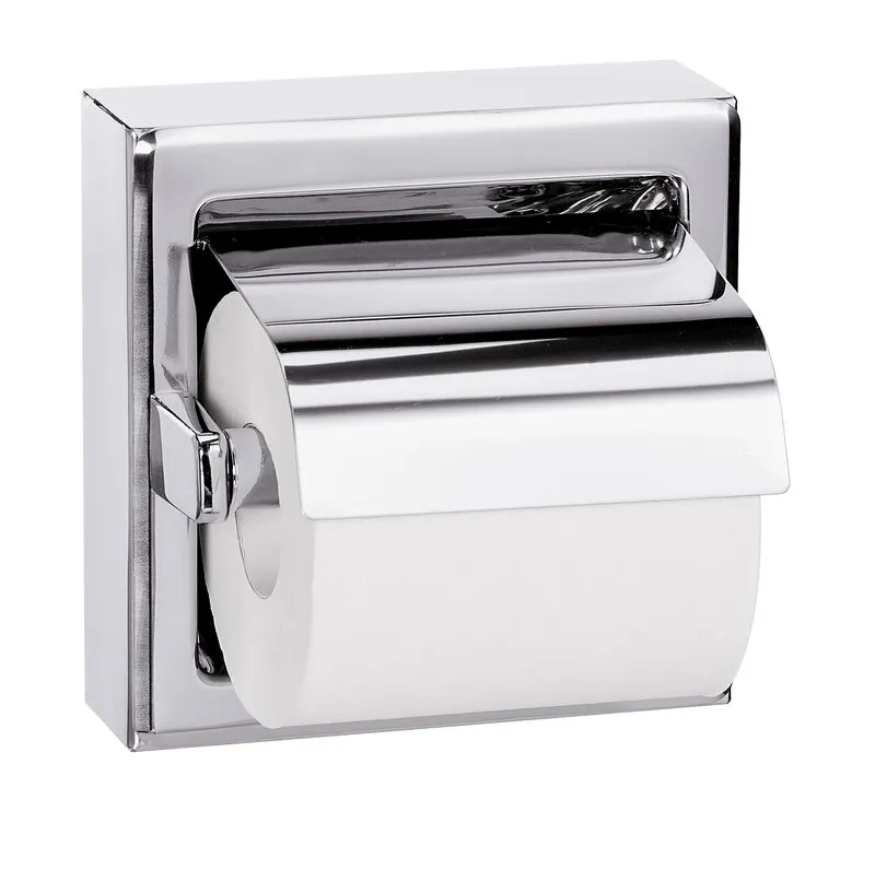 Bradley 5106-000000 Single Roll Toilet Paper Dispenser With Hood