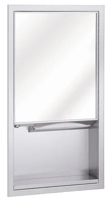 Bradley 155-110000 Surface Mounted Mirror & Towel Dispenser Unit