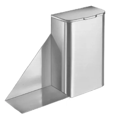Bradley 4791-110000 Surface-Mounted Sanitary Napkin Disposal With Shelf