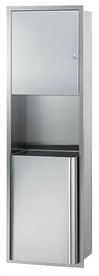 Bradley 2271-110000 Surface-Mounted Towel Dispenser & 18 gal. Waste Receptacle (No Dispenser)