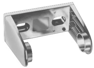 Bradley 505-000000 Die-Cast Zinc Single Roll Toilet Paper Dispenser