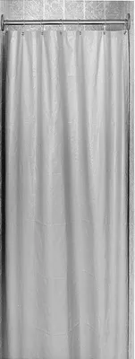 Bradley 9537-367200 White Antimicrobial Shower Curtain 36" x 72"