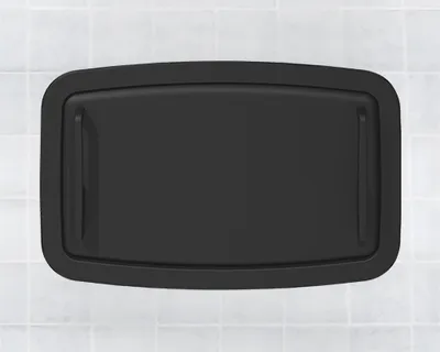 Koala Kare KB310-SSRE-MBLK KB310-SSRE Horizontal, Stainless-Steel Recessed Mounted Baby Changing Station, Matte Black