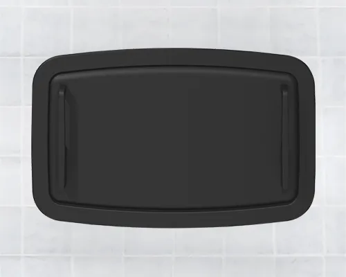 Koala Kare KB310-SSRE-MBLK KB310-SSRE Horizontal, Stainless-Steel Recessed Mounted Baby Changing Station, Matte Black